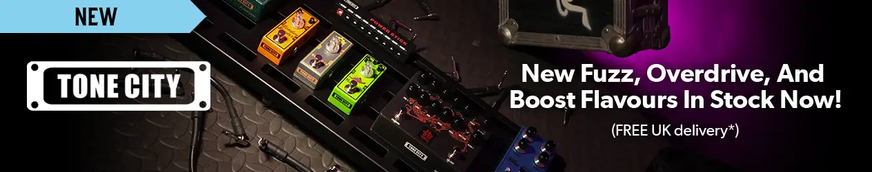 New fuzz, overdrive, and boost flavours in stock now from Tone City - Andertons Music Co.