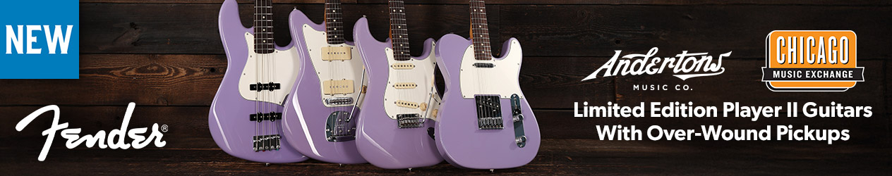 Fender x Andertons x CME Player II Lavender Haze Guitars - Andertons Music Co.
