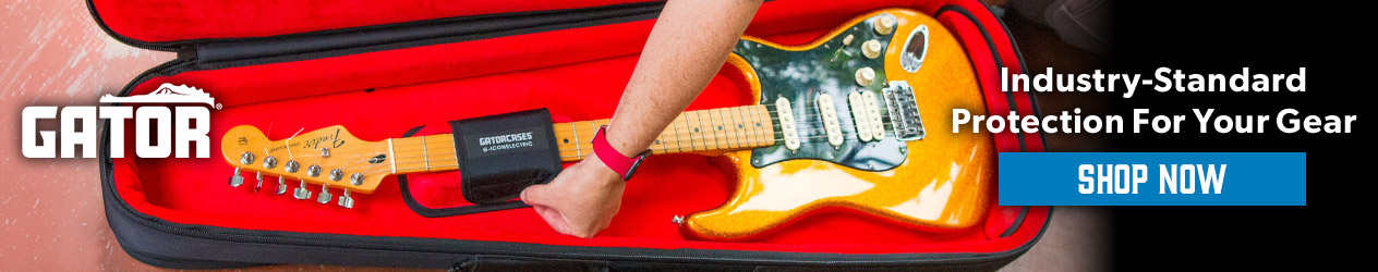 Shop Gator cases - industry-standard protection for your guitars & gear - Andertons Music Co.