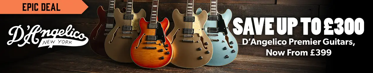 Now up to £300 off D'Angelico Premier guitars - Andertons Music Co.