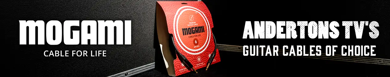 Andertons TV's guitar cables of choice - Mogami