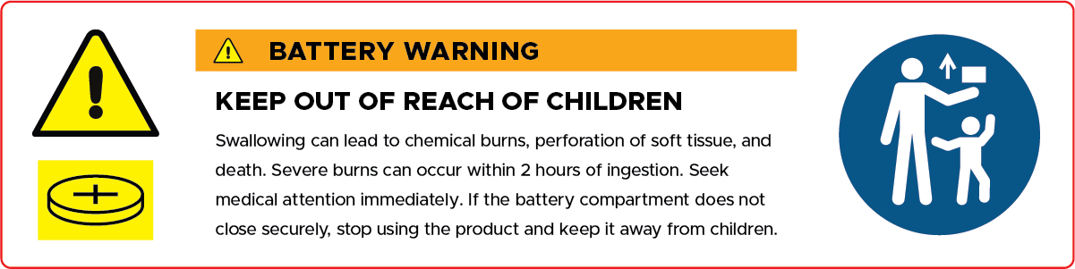 Lithium Coin Battery Warning