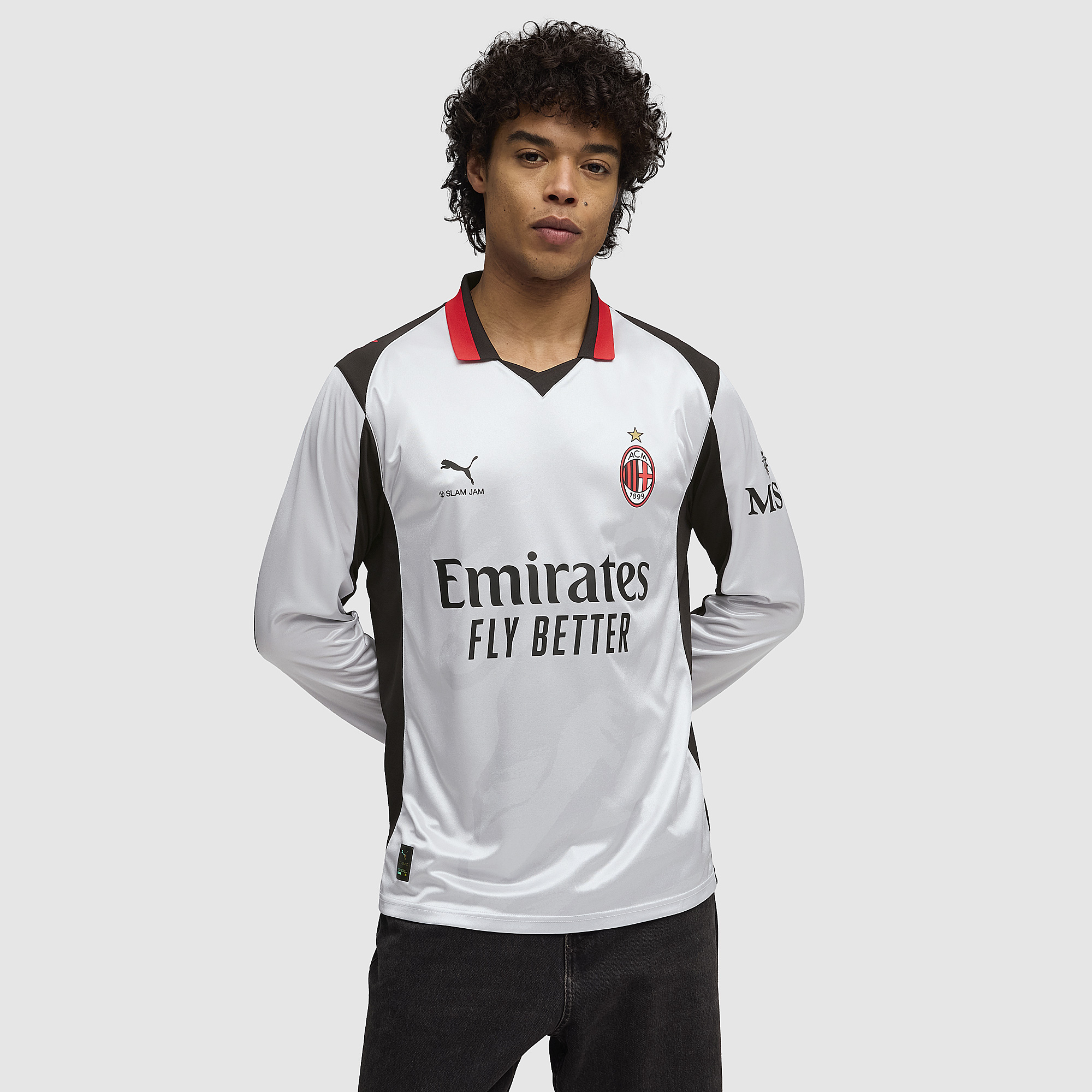 T-shirt Manches Longues Thor Assist Berm – Blanc/noir/rouge, Taille L Pour Homme, Neuf Avec étiquettes