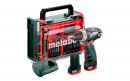 METABO Akku-Bohrschrauber PowerMaxx BS Basic Set (600080710)+41-teil. Mobiler Werkstatt;Kunststoffkoffer;12V 2x2Ah Li-Power+LC40 Thumbnail 2