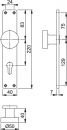 HOPPE Plaque de bouton longue en aluminium pour portes d'entrée d'appartement HG/F4/GEW.F.FDW/PZ-72 - 11539550 Thumbnail 2