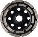 TRIUSO Disque abrasif diamant 125mm 2 rangées. pour béton et pierre 18 segments - BETON1252 Thumbnail 1