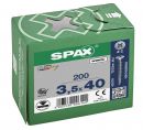 SPAX Universalschraube, 3,5 x 40 mm, 200 Stück, Vollgewinde, Senkkopf, Kreuzschlitz Z2, 4CUT, WIROX - 1081010350403 Thumbnail 3