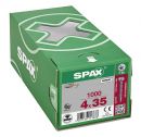 SPAX Universalschraube, 4 x 35 mm, 1000 Stück, Vollgewinde, Halbrundkopf, T-STAR plus T20, 4CUT, WIROX - 0201010400355 Thumbnail 4