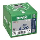 Spax Vis universelle, 4 x 20 mm, 1000 unités, Filetage total, Tête fraisée, T-STAR plus T20, 4CUT, WIROX - 1191010400205 Thumbnail 5
