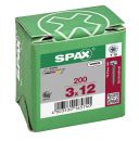 SPAX Universalschraube, 3 x 12 mm, 200 Stück, Vollgewinde, Halbrundkopf, T-STAR plus T10, S-Spitze, WIROX - 0201010300123 Thumbnail 4