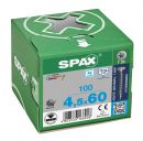 SPAX Vis en acier inoxydable, 4,5 x 60 mm, 100 pièces, filetage complet, tête fraisée, T-STAR plus T20, 4CUT - 1197000450603 Thumbnail 5