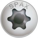 SPAX Edelstahlschraube, 4 x 50 mm, 200 Stück, Vollgewinde, Halbrundkopf, T-STAR plus T20, 4CUT - 0207000400503 Thumbnail