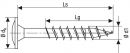 Spax HI.FORCE, 6 x 80 mm, 10 unités, Filetage total, Tête disque, T-STAR plus T30, 4CUT, WIROX - 4251010600802 Thumbnail 2