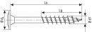 SPAX HI.FORCE, 8 x 220 mm, 50 pièces, filetage partiel, tête plate, T-STAR plus T40, 4CUT, acier inoxydable A2 - 0257000802205 Thumbnail 2