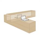 SPAX Lochplattenwinkel ungleichschklg. 60 x 80 x 60 x 2,5 mm - 100ST - SXANP25686 Thumbnail 2