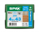 SPAX Fassadenschraube, 4,5 x 43 mm, 200 St, Fixiergewinde, Linsensenkkopf, 4CUT, Edelstahl rostfrei A2 - 25470004504322 Thumbnail 4