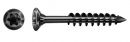 SPAX Fassadenschraube, 4,5 x 60 mm, 100 Stück, Teilgewinde, Linsensenkkopf, CUT-Spitze, Edelstahl A2 BLAX - 25170404506021 Thumbnail 1