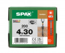 SPAX Flachrückwandkopf für Korpus, 4 x 30 mm, 200 Stück, Teilgewinde, Rückwandkopf, T-STAR plus, 4CUT, BLAX - 0681040400303 Thumbnail 3
