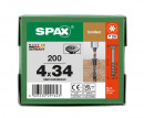 SPAX Flachrückwandkopf für Korpus, 4,0 x 34 mm, 200 Stück, Teilgewinde, Rückwandkopf, T-STAR plus, 4CUT, BLAX - 0681040400343 Thumbnail 3