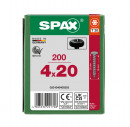 SPAX Universalschraube, 4,0 x 20, Vollgewinde, Halbrundkopf, T-STAR plus T20, 4CUT, BLAX, 200 Stück - 0201040400203 Thumbnail 3