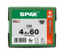 SPAX Universalschraube, 4,5 x 60, Teilgewinde, Senkkopf, T-STAR plus T20, 4-CUT, BLAX, 100 Stück - 0191040450603 Thumbnail 3