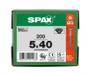 SPAX Universalschraube, 5,0 x 40, Teilgewinde, Senkkopf, T-STAR plus T20, 4-CUT, BLAX, 200 Stück - 0191040500403 Thumbnail 3