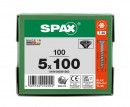 SPAX Universalschraube, 5,0 x 100, Teilgewinde, Senkkopf, T-STAR plus T20, 4-CUT, BLAX, 100 Stück - 0191040501003 Thumbnail 3