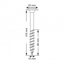 SPAX Holzbauschraube, 10 x 475 mm, 25 Stück, Teilgewinde, Tellerkopf, T-STAR plus T50, 4CUT, WIROX, - 0251011004755 Thumbnail 4