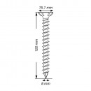 SPAX Holzbauschraube, 8 x 120 mm, 50 St, Vollgewinde, Senkkopf, T-STAR plus, CUT-Spitze, Edelstahl rostfrei A2 - 1207000801205 Thumbnail 4