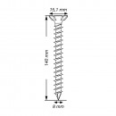 SPAX Holzbauschraube, 8 x 140 mm, 50 St, Vollgewinde, Senkkopf, T-STAR plus, CUT-Spitze, Edelstahl rostfrei A2 - 1207000801405 Thumbnail 4