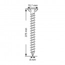 SPAX Holzbauschraube, 8 x 375 mm, 50 St, Vollgewinde, Senkkopf, T-STAR plus, CUT-Spitze, Edelstahl rostfrei A2 - 1207000803755 Thumbnail 4