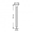 SPAX Edelstahlschraube, 8 x 100 mm, 50 St, Vollgewinde, Senkkopf, T-STAR plus, CUT-Spitze, Edelstahl rostfrei A4 - 1208000801005 Thumbnail 4