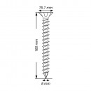 SPAX Edelstahlschraube, 8 x 160 mm, 50 St, Vollgewinde, Senkkopf, T-STAR plus, CUT-Spitze, Edelstahl rostfrei A4 - 1208000801605 Thumbnail 4