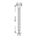 SPAX Edelstahlschraube, 8 x 260 mm, 50 St, Vollgewinde, Senkkopf, T-STAR plus, CUT-Spitze, Edelstahl rostfrei A4 - 1208000802605 Thumbnail 4