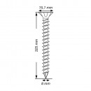 SPAX Edelstahlschraube, 8 x 325 mm, 50 St, Vollgewinde, Senkkopf, T-STAR plus, CUT-Spitze, Edelstahl rostfrei A4 - 1208000803255 Thumbnail 4