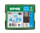 SPAX Fassadenschraube, 4,5 x 70 mm, 100 St, Fixiergewinde, Linsensenkkopf, 4CUT, Edelstahl rostfrei A2 BLAX - 25470404507022 Thumbnail 3