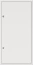 UPMANN Revisionstür Z-Softline 500x700, RAL9016, mit Vierkant - 20768 Thumbnail 1