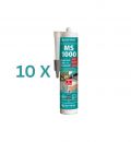 HOTREGA 10 x MS 1000 High-Tech Kleb- und Dichtstoff 290 ml (grau) (Vorteil-Set) Thumbnail 1