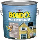 BONDEX Dauerschutz-Farbe Schwarz (RAL9017) 2,50 L - 466799 Thumbnail 1