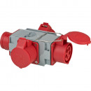 Brennenstuhl Kreuzverteiler CEE400V/16A 3-fach (Stecker CEE + 3x Steckdosen CEE) - 1081640 Thumbnail 1