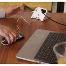 Brennenstuhl Desktop-Power USB-Charger mit 2 USB Ladebuchsen 2100mA 2-fach weiß poliert 1,8m H05VV-F 3G1,5 - 1153520222 Thumbnail 2