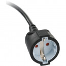 Brennenstuhl Kurzverlängerungsleitung mit Winkel-Flachstecker 5m H05VV-F3G1,5 schwarz - 1168980050 Thumbnail 4