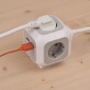Brennenstuhl Steckdosenwürfel 4fach + USB 1,4m (H05VV-F3G1,5) - 1150100 Thumbnail 5