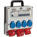 Brennenstuhl Wandverteiler 4/32 IP44 4x LS 230V/16 A, 1xLS 400V/16 A, 1xFI 40 A 4-polig 30mA - 1154890020 Thumbnail 1
