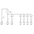Brennenstuhl Wandverteiler 4/32 IP44 4x LS 230V/16 A, 1xLS 400V/16 A, 1xFI 40 A 4-polig 30mA - 1154890020 Thumbnail 2