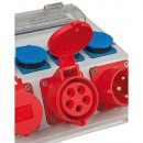 Brennenstuhl Wandverteiler 4/32 IP44 4x LS 230V/16 A, 1xLS 400V/16 A, 1xFI 40 A 4-polig 30mA - 1154890020 Thumbnail 5
