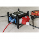 Brennenstuhl Kompakter Gummi-Stromverteiler BSV 3 FI/16 2 IP44 2m H07RN-F 5G2.5-2xCEE16A, 5x230V - 1153690200 Thumbnail 5