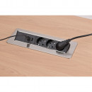 Brennenstuhl Tischsteckdosenleiste Indesk Power 3fach (2m H05VV-F3G1.5, 2xUSB) - 1396200113 Thumbnail 12