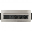 Brennenstuhl Tischsteckdosenleiste Indesk Power 3fach (2m H05VV-F3G1.5, 2xUSB) - 1396200113 Thumbnail 4