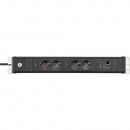 Brennenstuhl Premium-Web-Line 4fach schwarz 3m (H05VV-F3G1,5 - 2xMaster/2xSlave) - 1156057984 Thumbnail 2